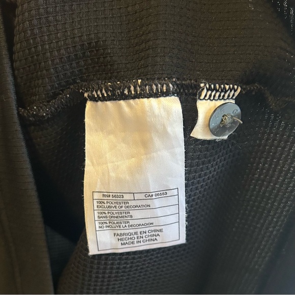 VTG Nike Golf Sphere Dry 1/4 Button Up Polo Shirt Men’s L Embroidered Logo Black - Picture 10 of 11